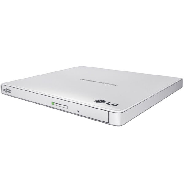 LG Ultra Slim Portable USB 2.0 DVD-Writer - White