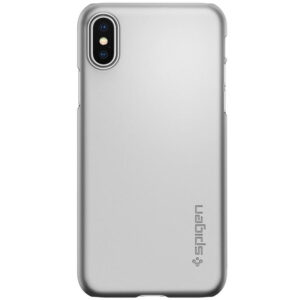 Spigen iPhone X Case Thin Fit - Satin Silver