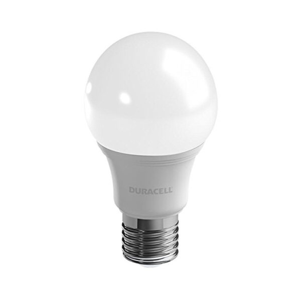 Duracell 9W E27 LED Frosted GLS Screw Bulb - White