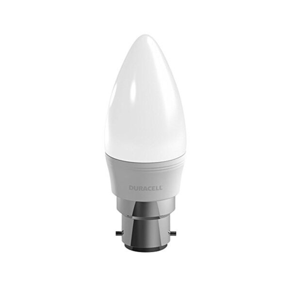 Duracell 4W B22 LED Frosted Candle Bulb - White