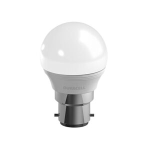 Duracell 4W M75 B22 Frosted Globe LED Bulb - White