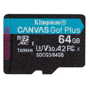 Kingston 64GB Canvas Select Plus Micro SD Card (SDXC) A1 C10 - 100MB/s