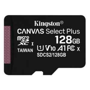 Kingston 128GB Canvas Select Plus Micro SD Card (SDXC) A1 C10 - 100MB/s