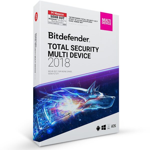 Bitdefender 2018 Total Security (5 PC -1 Jahr) MD