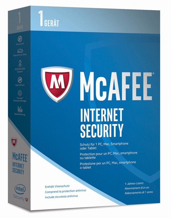 McAfee Internet Security 1 PC - 1 Jahr