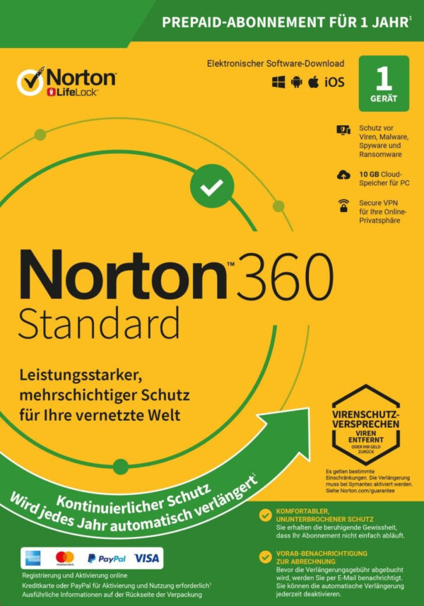 Norton 360 Standard inkl. 10GB MD